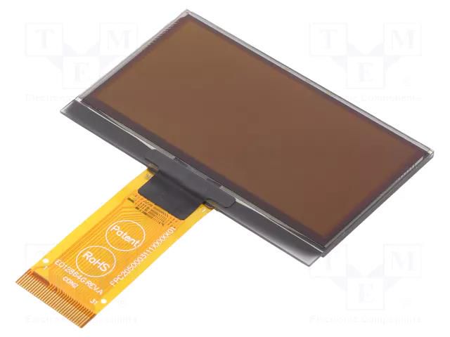 Display: OLED; graphical; 2.4"; 128x64; Dim: 60.5x37x2.15mm; white DISPLAY ELEKTRONIK DEP128064S-W