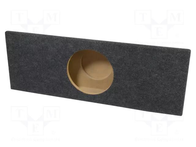 Car loudspeaker enclosure; MDF; grey melange; 250mm; VW; 17l BASSER OBGL.VW.18