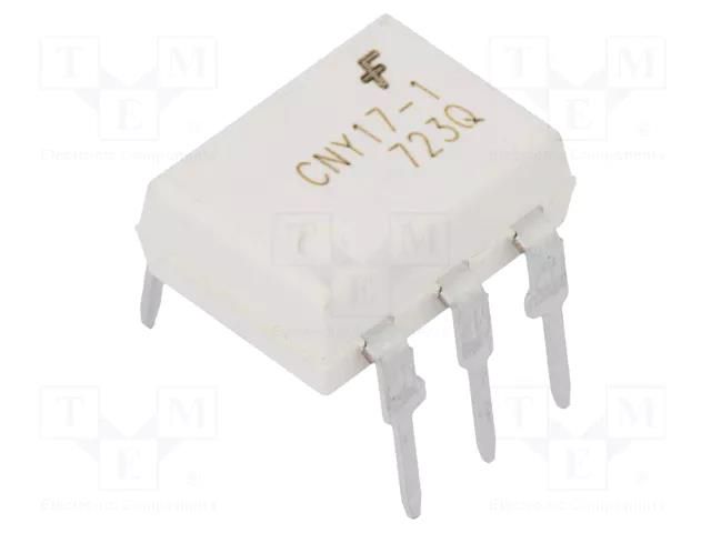 Optocoupler; THT; Ch: 1; OUT: transistor; 4.17kV; DIP6; CNY17 ONSEMI CNY171M