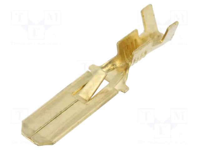 Terminal: flat; 6.3mm; 0.8mm; male; 0.75÷2mm2; crimped; for cable IMP 671.00.3