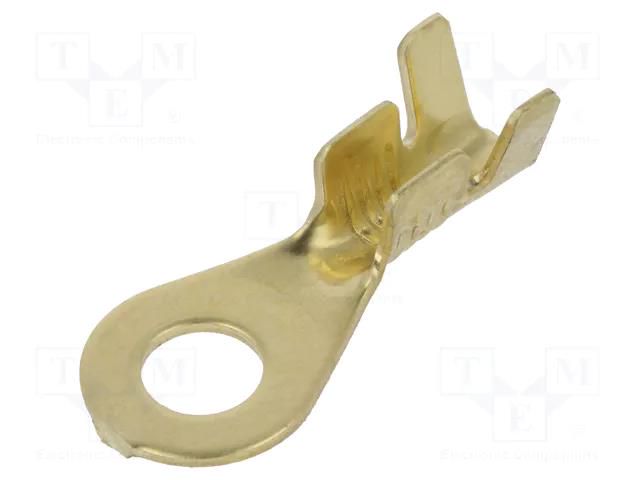 Tip: ring; M4; 1÷2.5mm2; crimped; for cable; straight; none; brass IMP 3804/M.05.00.3