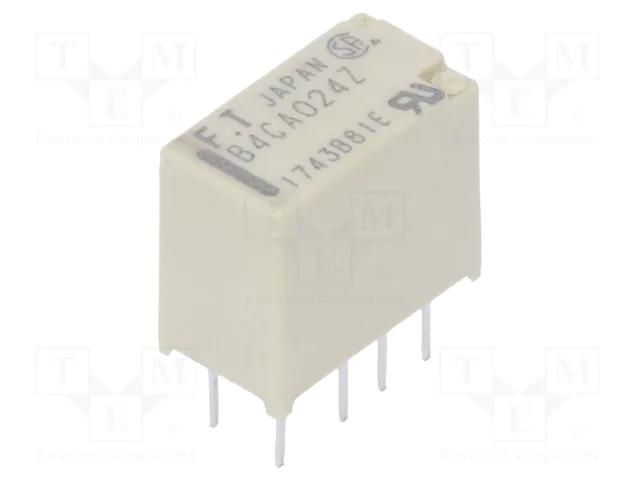 Relay: electromagnetic; DPDT; Ucoil: 24VDC; 2A; 0.3A/125VAC; FTR-B4 FCL Components FTR-B4CA024Z