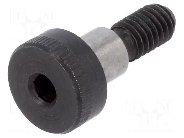 Shoulder screw; steel; M4; 0.7; Thread len: 8mm; hex key; HEX 2.5mm ELESA+GANTER ISO7379-5-M4-5