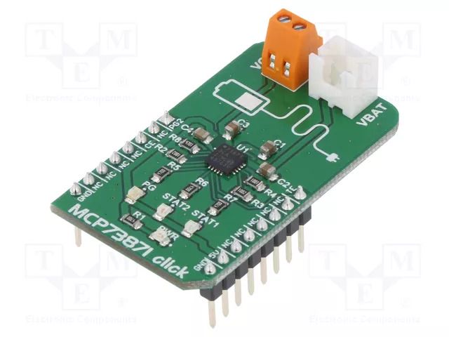 Click board; prototype board; Comp: MCP73871; charger; 5VDC MIKROE MIKROE-2858