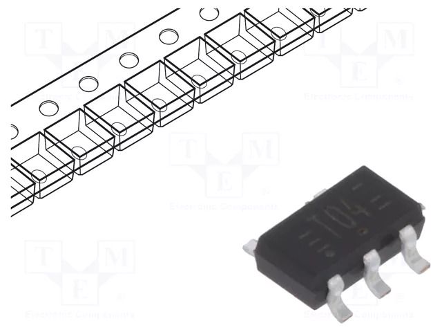 IC: digital; NOT; Ch: 2; CMOS,TTL; SMD; SO6; Mini Logic; 4.5÷5.5VDC NEXPERIA 74HCT2G04GV.125