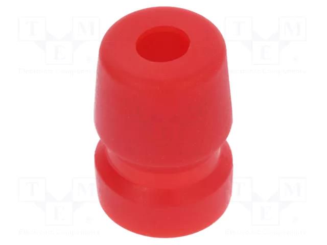 Strain relief; Jack connectors,XLR connectors; red AMPHENOL AC-GROMMET-RED