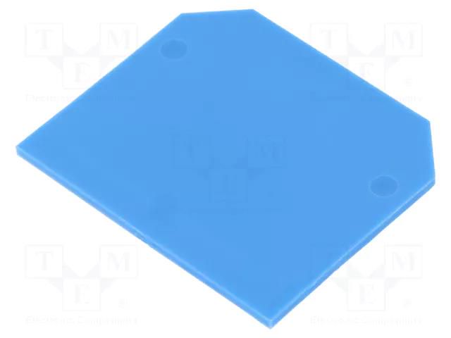 End/partition plate; blue WEIDMÜLLER AP-SAK2.5/BL