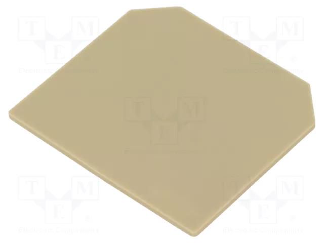 End/partition plate; beige WEIDMÜLLER AP-SAK4-10/BE
