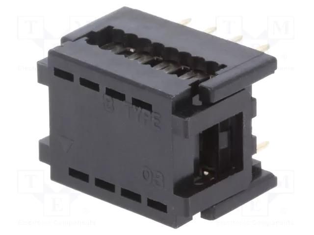 Connector: IDC; PIN: 8; DIL 7,62mm,transition; IDC,THT; 1.27mm CONNFLY AWDIL-08P