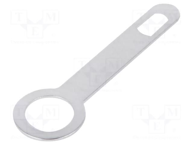 Tip: solder lug ring; 0.3mm; M4; screw; silver plated; brass OSTERRATH STO-M4