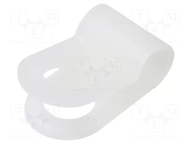 Fixing clamp; Cable P-clips; ØBundle : 3mm; polyamide; natural FIX&FASTEN FIX-CC-1S