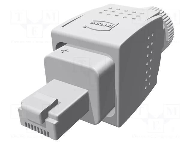 Connector: RJ45; plug; PIN: 8; Cat: 6a; shielded; 8p8c; 5÷9.5mm HARTING 20821040001