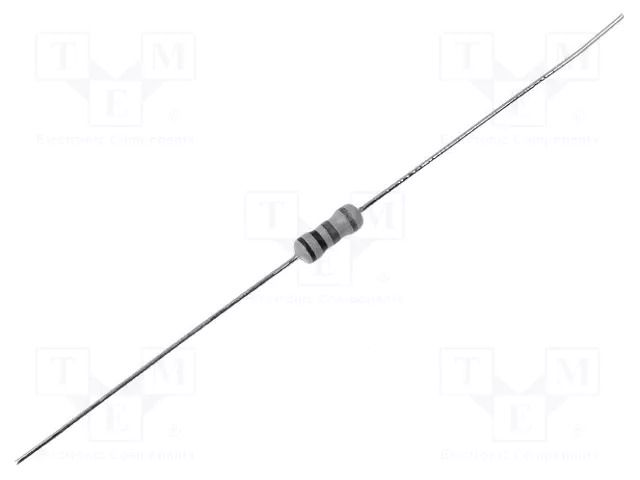 Resistor: carbon film; THT; 6.2MΩ; 0.25W; ±5%; 250V; Ø0.46x28mm ROYALOHM 1/4W6.2M