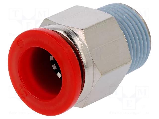 Push-in fitting; straight; PBT; Thread: BSP 3/8" NORGREN HERION C01251238