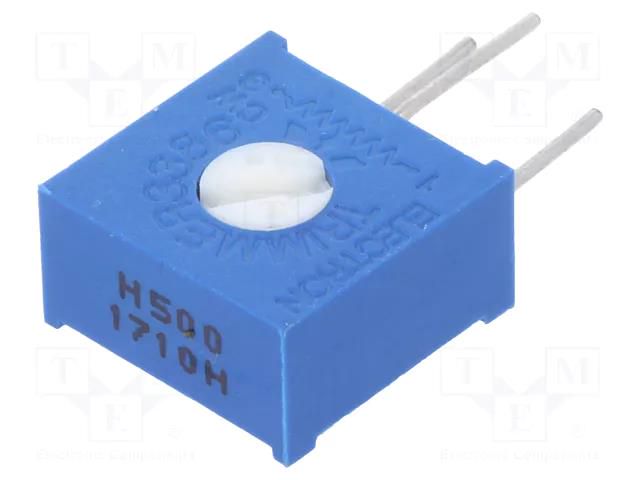 Potentiometer: mounting; single turn,vertical; 50Ω; 500mW; ±10% SR PASSIVES 1028H-50R