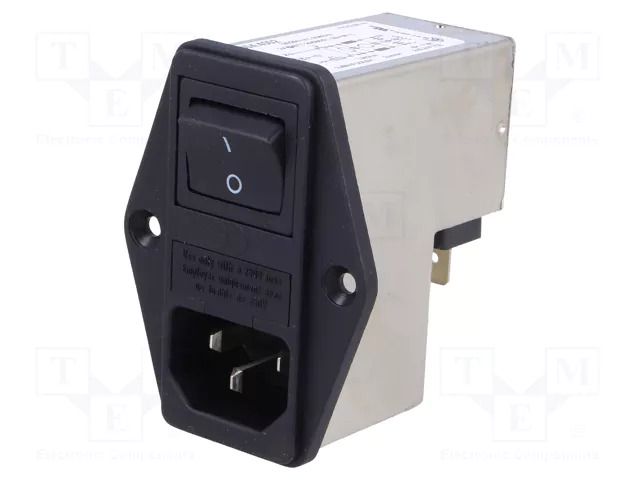 Connector: AC supply; socket; male; 2A; 250VAC; 250V; FKH; IEC 60320 SCHURTER 4304.4002