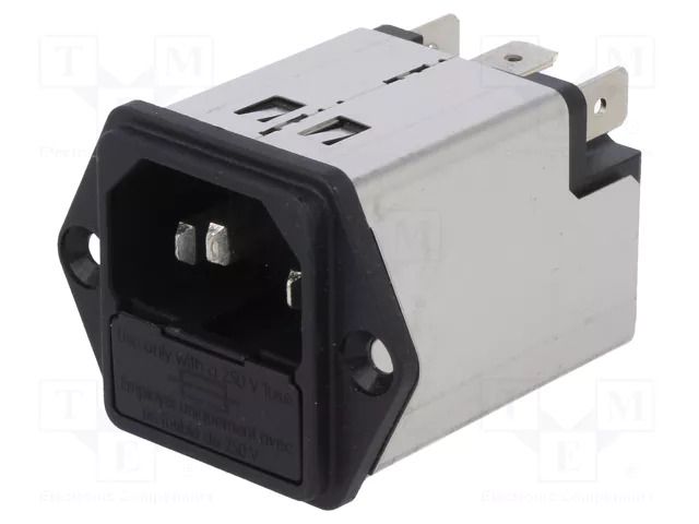 Connector: AC supply; socket; male; 2A; 250VAC; C14 (E); 5200 SCHURTER 5200.0223.1
