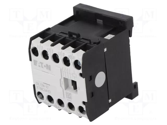 Contactor: 3-pole; NO x3; Auxiliary contacts: NO; 110VAC; 8.8A EATON ELECTRIC DILEM-10-110VAC
