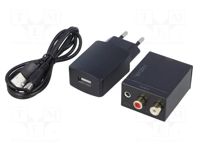 Digital-to-analog converter; 5VDC; black LOGILINK CA0101