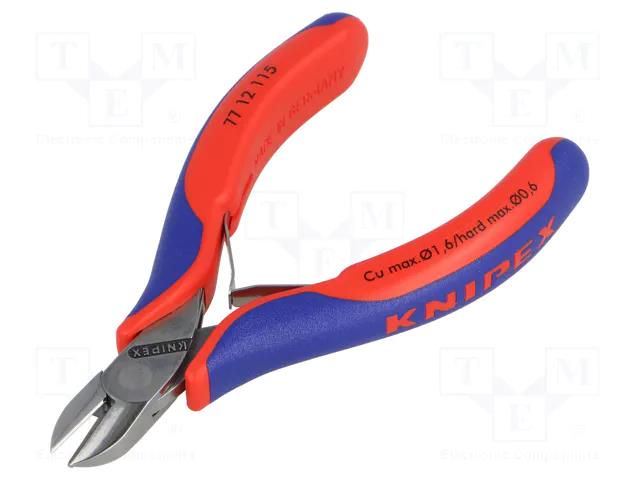 Pliers; side,cutting; 115mm; with side face KNIPEX KNP.7712