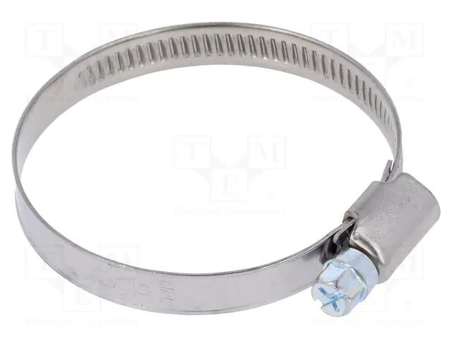 Worm gear clamp; W: 9mm; Clamping: 40÷60mm; chrome steel AISI 430 MPC INDUSTRIES MPC-D2040