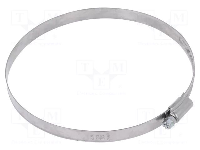 Worm gear clamp; W: 12mm; Clamping: 130÷150mm; DD; W2; DIN 3017 MPC INDUSTRIES MPC-DD2130