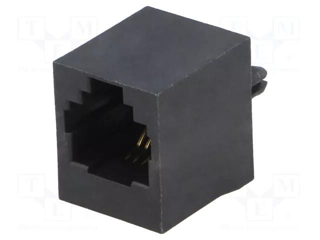 Connector: RJ11; socket; PIN: 4; Cat: 5; 6p4c; THT; straight ENCITECH RJJU641407E1V088