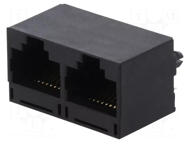 Connector: RJ45; socket; PIN: 8; Cat: 5; 8p8c; THT; angled ENCITECH RJJU88242E1V004