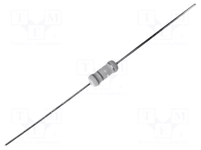 Resistor: metal oxide; THT; 180kΩ; 2W; ±5%; Ø0.7x28mm; Ø5x12mm ROYALOHM 2W-180K