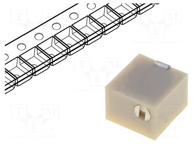 Potentiometer: mounting; vertical,multiturn; 1kΩ; 250mW; SMD; ±10% BOURNS 3214W-1-102E