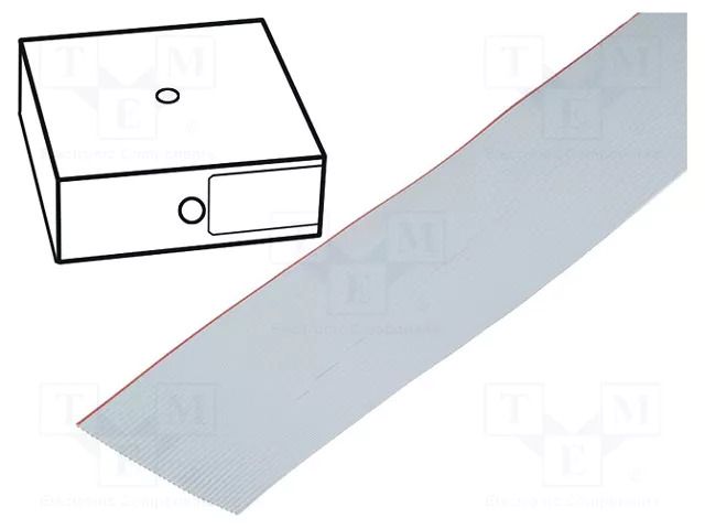 Wire: ribbon; 1.27mm; stranded; Cu; unshielded; PVC; grey; 30.5m 3M 3539-30