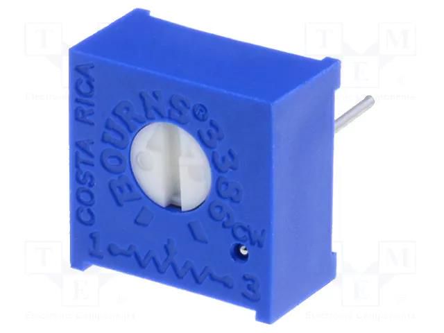 Potentiometer: mounting; single turn,horizontal; 100Ω; 500mW BOURNS 3386P-1-101LF