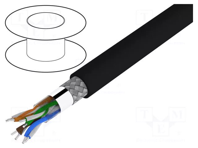 Wire; SF/UTP; 4x2x24AWG; industrial Ethernet; 5e; wire; Cu; PVC BELDEN 74001E.01B100