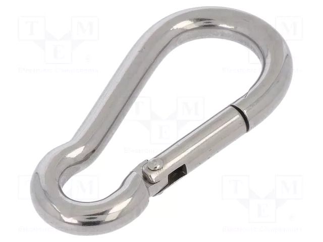 Carabiner; acid resistant steel A4; for rope; L: 50mm; 5mm KRAFTBERG KAR-5-A4
