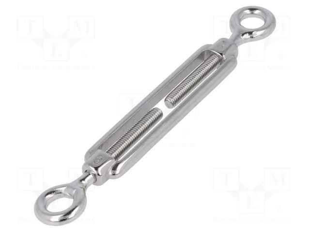 Turnbuckle; acid resistant steel A4; for rope; eye/ eye; 10mm KRAFTBERG SCI-A-M6-A4