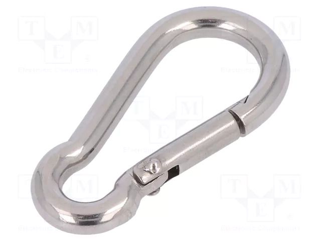 Carabiner; acid resistant steel A4; for rope; L: 40mm; 4mm KRAFTBERG KAR-4-A4