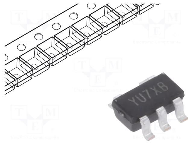 IC: digital; AND; Ch: 1; IN: 2; SMD; SOT25; 2÷5.5VDC; -40÷125°C; AHC DIODES INCORPORATED 74AHC1G08W5-7