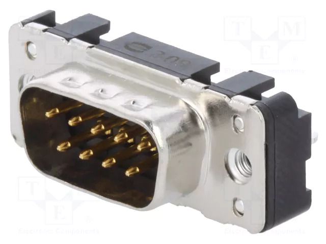 Connector: D-Sub; PIN: 9; socket; male; on PCBs; straight; THT HARTING 09651616712