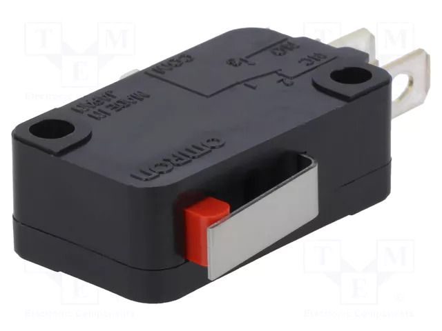 Microswitch SNAP ACTION; 5A/250VAC; with lever; SPDT; ON-(ON) OMRON Electronic Components VX-51-1A3