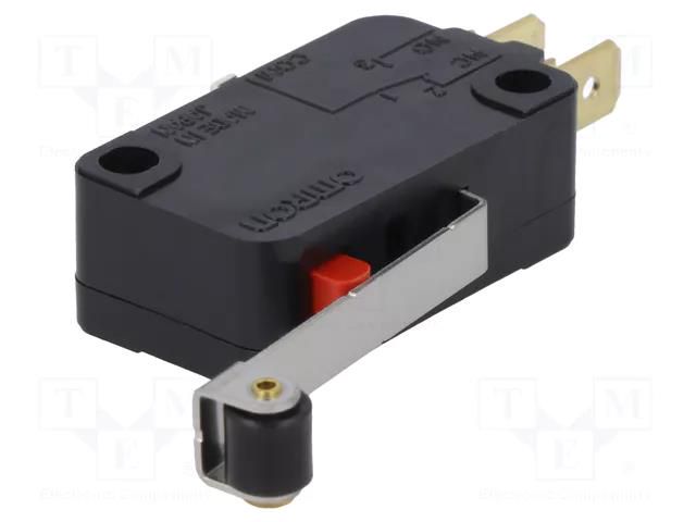 Microswitch SNAP ACTION; 5A/250VAC; with lever (with roller) OMRON Electronic Components VX-56-1C23