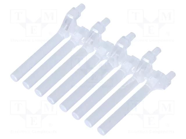 Fiber for LED; Ø3mm; L: 30mm; No.of mod: 8; round; Front: flat MENTOR 1272.1028