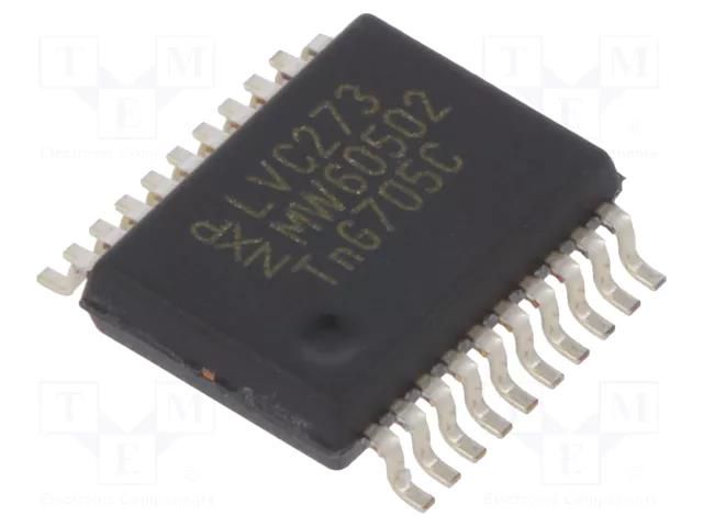 IC: digital; D flip-flop,resettable; Ch: 8; CMOS,TTL; SMD; SSOP20 NEXPERIA 74LVC273DB.112