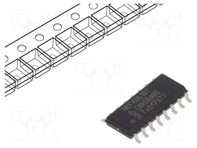 IC: digital; analog,demultiplexer,multiplexer; Ch: 1; IN: 8; CMOS NEXPERIA HEF4051BT.653