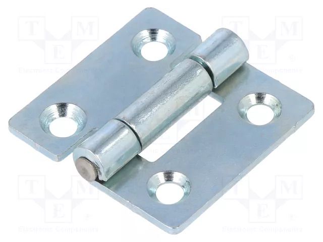 Hinge; Width: 40mm; stainless steel; H: 40mm; Holes pitch: 25/25mm ELESA+GANTER GN136-ST-40-40-C