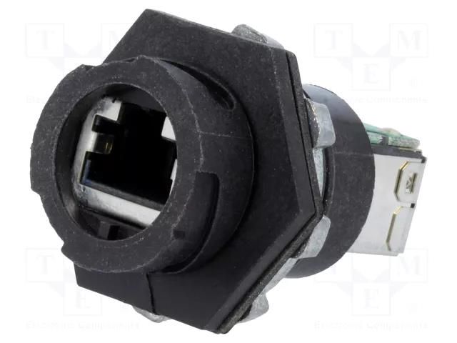 Coupler; PIN: 8; Cat: 5e; shielded; gold-plated; 8p8c MOLEX MX-84700-0001