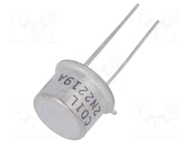 Transistor: NPN; bipolar; 40V; 0.8A; 0.8/3W; TO39 CDIL 2N2219A-CDI