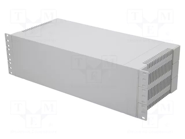 Enclosure: rack mounting; Standard: 19"; 3U; grey; Z: 129mm; X: 431mm GAINTA G17083UG