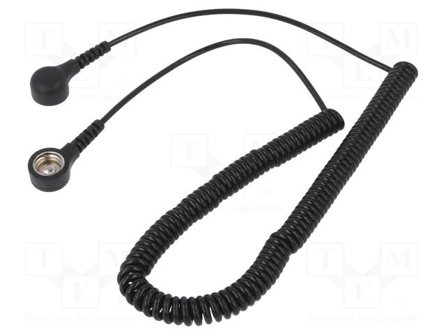 Connection cable; ESD,coiled; 1MΩ; 3m ELME PRZEW-10/10-3M