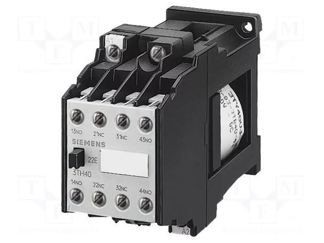 Contactor: 8-pole; NC x3 + NO x5; 24VDC; 10A; screw terminals SIEMENS 3TH4253-0LB4