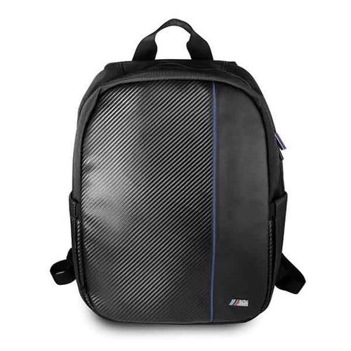 BMW Carbon Navy Stripe backpack for a 16&quot; laptop - black, BMW 3700740467688
